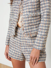 Load image into Gallery viewer, L&#39;AGENCE - Angelina Jacket - Grey/Ecru/Gold
