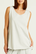 Load image into Gallery viewer, Planet - Cotton Lycra Shirttail Tank - Vanilla
