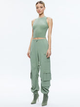 Load image into Gallery viewer, Alice + Olivia - Shara Parachute Cargo Pants - Sage
