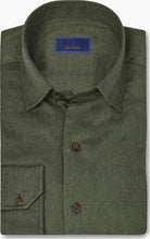 Load image into Gallery viewer, David Donahue - Classic Fit Supima Cotton Hidden Button Down Shirt - Hunter
