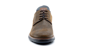 Martin Dingman - Countryaire Suede Leather Plain Toe Shoe - Old Clay