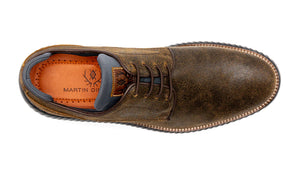 Martin Dingman - Countryaire Suede Leather Plain Toe Shoe - Old Clay