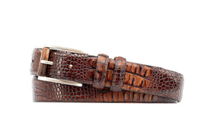 Martin Dingman - Hadley Alligator Leather Belt - Whiskey