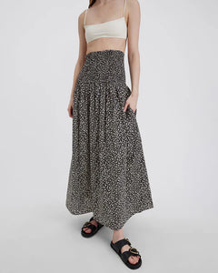 Solid & Striped - The Zaria Skirt - Ditsy Floral Noir