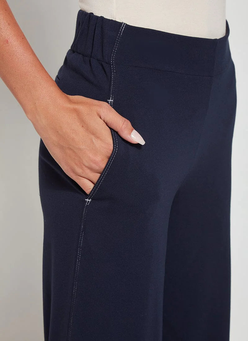 Lysse - Leila Cropped Relaxed Wide Leg Pant - True Navy 12-3138-M2 – Shooze  Boutique Kingston