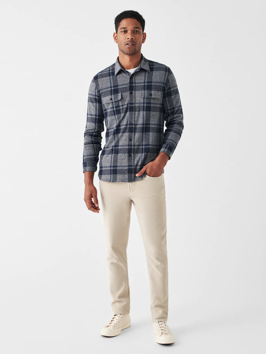 Faherty - Legend Sweater Shirt - Grey Seas Plaid