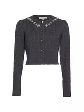 Load image into Gallery viewer, Love Shack Fancy - Rumi Cardigan - Charcoal
