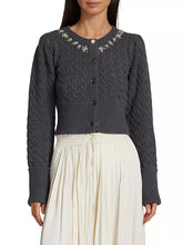 Load image into Gallery viewer, Love Shack Fancy - Rumi Cardigan - Charcoal
