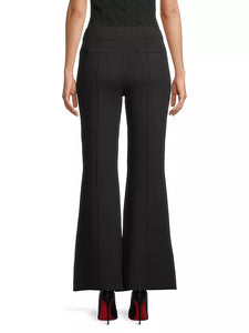 Minnie Rose - Cotton Blend Wide Leg Pant - Black