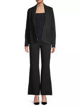 Load image into Gallery viewer, Minnie Rose - Cotton Blend Wide Leg Pant - Black
