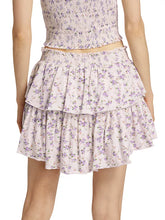 Load image into Gallery viewer, Love Shack Fancy - Ruffle Mini Skirt - Lilac Bloom
