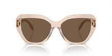 Load image into Gallery viewer, Tory Burch - 0TY7194U Sunglasses - Transparent Brown w Solid Dark Brown
