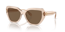 Load image into Gallery viewer, Tory Burch - 0TY7194U Sunglasses - Transparent Brown w Solid Dark Brown
