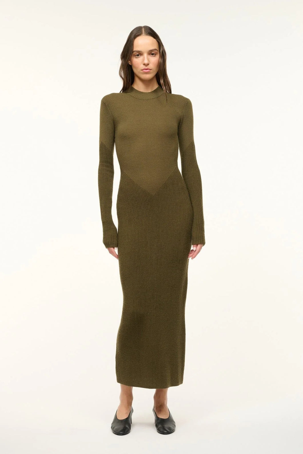 STAUD - Ramona Dress - Sergeant Green