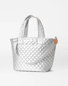 MZ Wallace - Medium Metro Tote Deluxe - Matte Silver