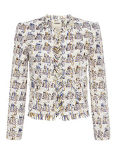 Load image into Gallery viewer, L&#39;Agence - Angelina Jacket - Ivory Multi Tweed Plaid
