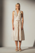 Load image into Gallery viewer, Ranna Gill - Lauren Halter Belted Midi Dress - Multi Color
