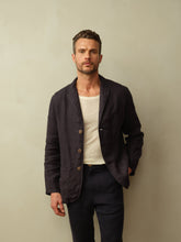 Load image into Gallery viewer, Road to Nowhere - Mens Biarritz Linen Blazer - Navy
