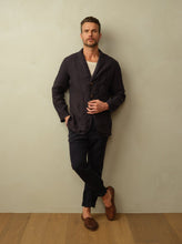 Load image into Gallery viewer, Road to Nowhere - Mens Biarritz Linen Blazer - Navy
