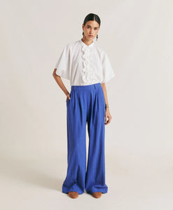 Momoni - Lanzarote Gauze Pant - Blue