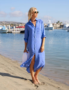 Frank & Eileen - Rory Maxi Shirtdress - Blue