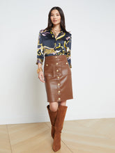 Load image into Gallery viewer, L&#39;AGENCE - Amira Pencil Skirt w Snaps - Smoky Quartz
