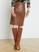 Load image into Gallery viewer, L&#39;AGENCE - Amira Pencil Skirt w Snaps - Smoky Quartz
