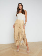 Load image into Gallery viewer, L&#39;AGENCE - Karolina Fringe Skirt - Croissant
