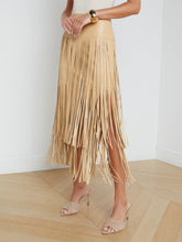 Load image into Gallery viewer, L&#39;AGENCE - Karolina Fringe Skirt - Croissant
