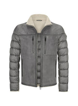 Load image into Gallery viewer, “Milestone - Dorino Goat Suede Leather Jacket -  Medium Gray
