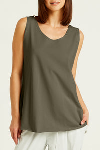 Planet - Cotton Lycra Shirttail Tank