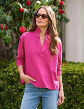 Load image into Gallery viewer, Frank &amp; Eileen - Patrick Popover Henley - Magenta
