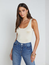 Load image into Gallery viewer, L&#39;AGENCE - Chrissy Scoop Neck Tank - Bone
