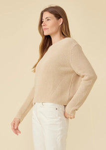 One Grey Day - Orson Crewneck Pullover Sweater - Oatmeal