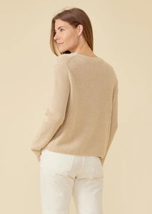 One Grey Day - Orson Crewneck Pullover Sweater - Oatmeal