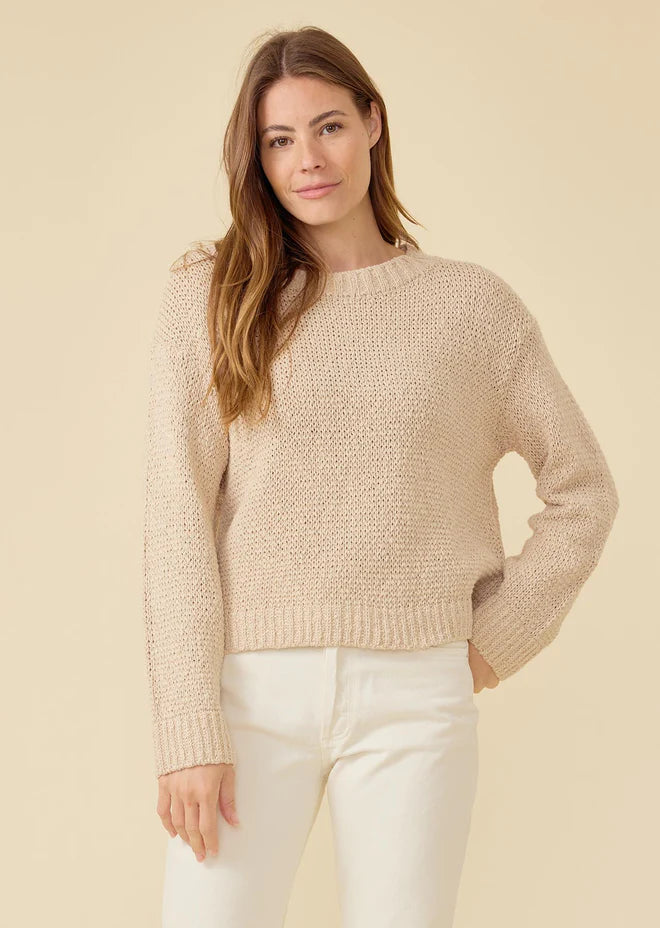 One Grey Day - Linnea Pullover Sweater - Oatmeal