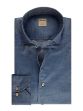 Load image into Gallery viewer, Stenstroms - Cotton/Linen Twill Shirt - Blue
