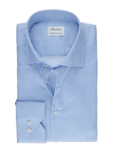 Load image into Gallery viewer, Stenstroms - Fitted Body Twill Shirt - Blue Pattern
