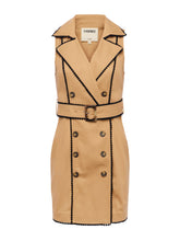 Load image into Gallery viewer, L&#39;AGENCE - Hale Trench Mini Dress - Soft Camel
