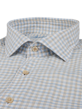 Load image into Gallery viewer, Stenstroms - Checked Linen Shirt - Blue
