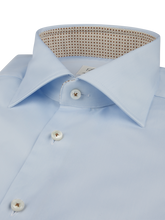 Load image into Gallery viewer, Stenstroms - Blue Contrast Twill Shirt - Light Blue
