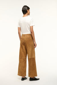 Staud - Masonry Pant Suede -Tan