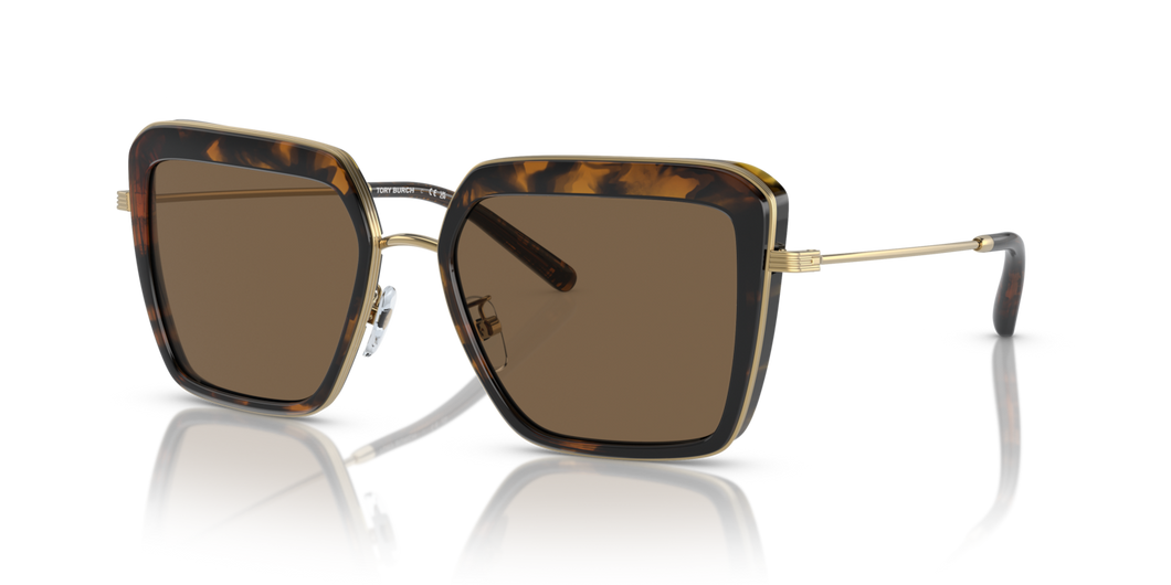 Tory Burch - 0TY6099 Sunglasses - Dark Tortoise w Dark Brown