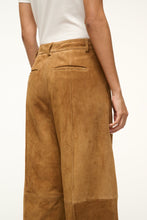 Load image into Gallery viewer, Staud - Masonry Pant Suede -Tan
