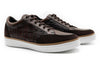 Load image into Gallery viewer, Martin Dingman - Carson Alligator Grain Sneakers - Walnut
