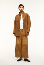 Load image into Gallery viewer, Staud - Masonry Pant Suede -Tan
