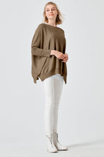 Load image into Gallery viewer, Planet - Pima Cotton Oversized Crewneck Knit - Loden
