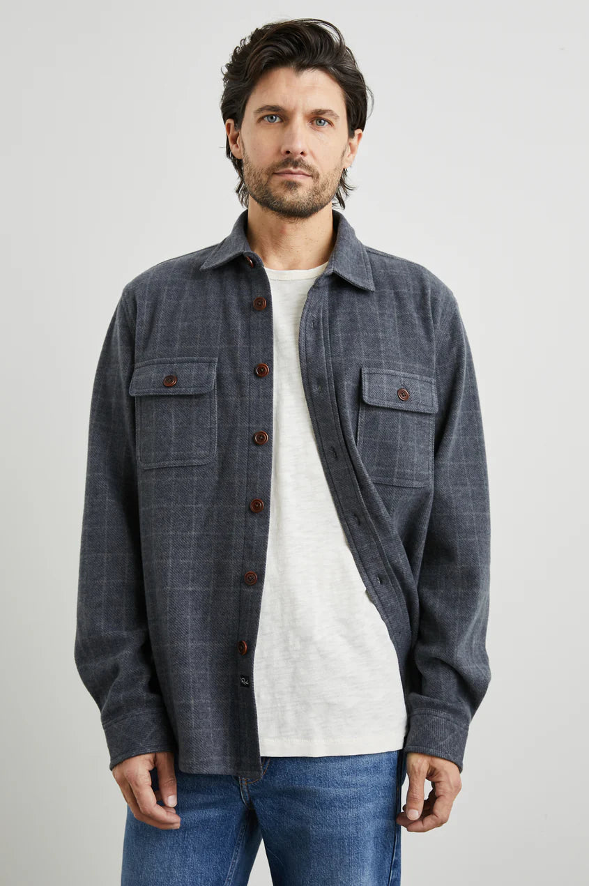 Rails - Alder Shirt - Navy Jaspe Check