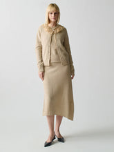 Load image into Gallery viewer, Lingua Franca - Brushed Wool A-Line Skirt - Linen
