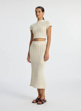 Load image into Gallery viewer, A.L.C. - Aurora Crochet Midi Skirt - Parchment
